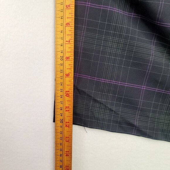 Nike Golf Mens Plaid Shorts Purple Gray Checkered Performance Fit Size 40 - Picture 12 of 12